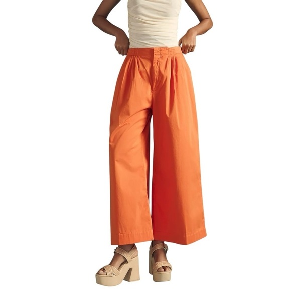 MAEVE x ANTHROPOLOGIE Slouchy Wide Palazzo Trouser Pant - Picture 1 of 12